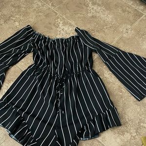 SHEIN adorable off the shoulder romper